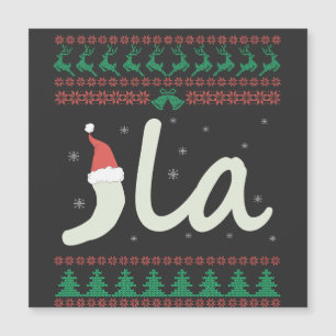 Kamala Harris hässlicher Weihnachtspullover Wahl Magnetkarte