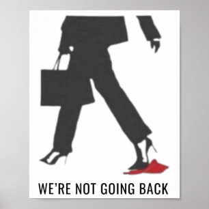 Kamala Harris Heels treten auf Red Mega Hat wählen Poster