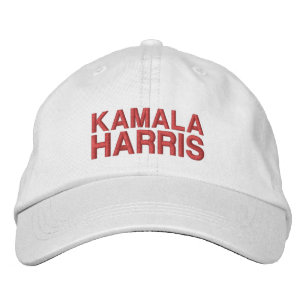 Kamala Harris hellrosa Fuchsien moderne Typografie Bestickte Baseballkappe