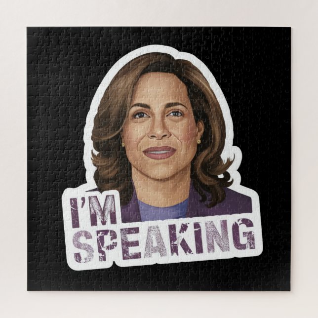 Kamala Harris I Speak, Zitat zur historischen Deba Puzzle (Vertikal)