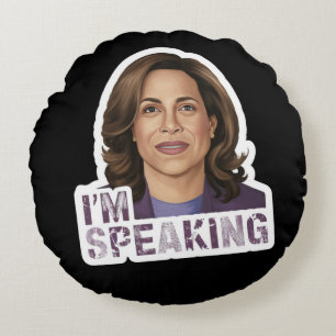 Kamala Harris I Speak, Zitat zur historischen Deba Rundes Kissen