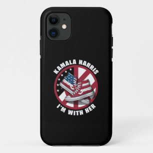 Kamala Harris Ich bin mit ihr patriotische Convers Case-Mate iPhone Hülle