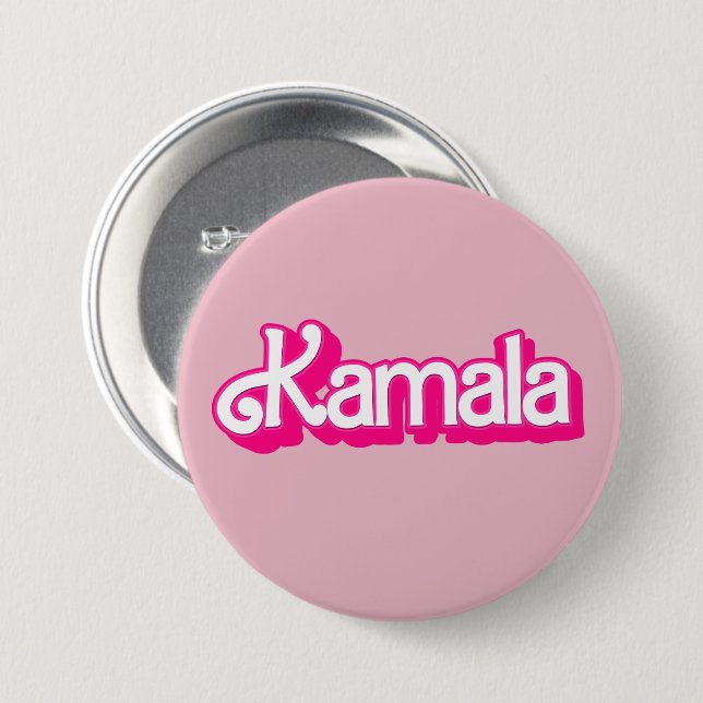 Kamala Harris in Rosa Button (Vorne & Hinten)