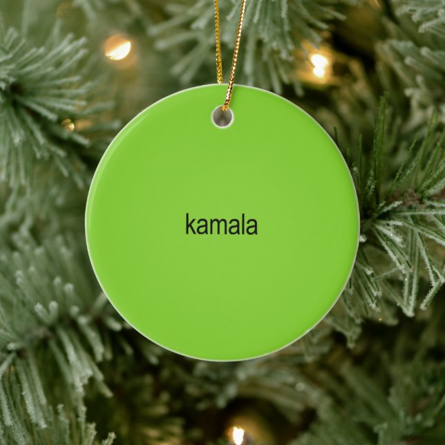 Kamala Harris ist Brat Keramik Ornament (Baum)