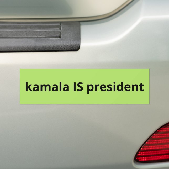 Kamala Harris ist Präsident der Wahlen 2024 Autoaufkleber (Auf Auto)