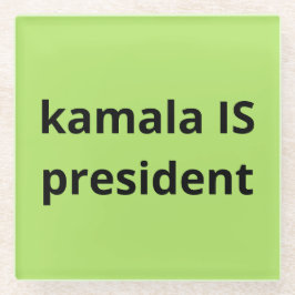 Kamala Harris ist Präsident der Wahlen 2024 Glasuntersetzer