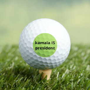 Kamala Harris ist Präsident der Wahlen 2024 Golfball