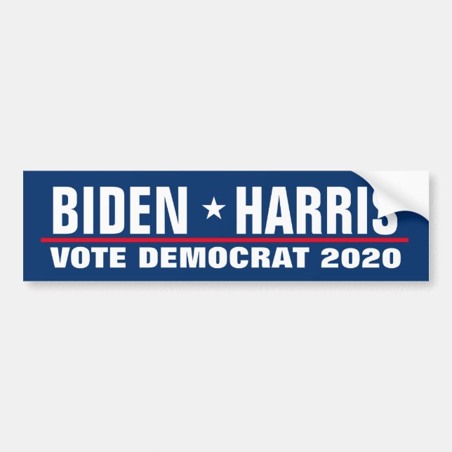 Kamala Harris Joe Biden Wahldemokratin 2024 Autoaufkleber (Vorne)