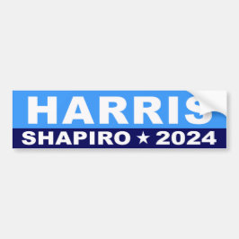 Kamala Harris Josh Shapiro 2024 Autoaufkleber