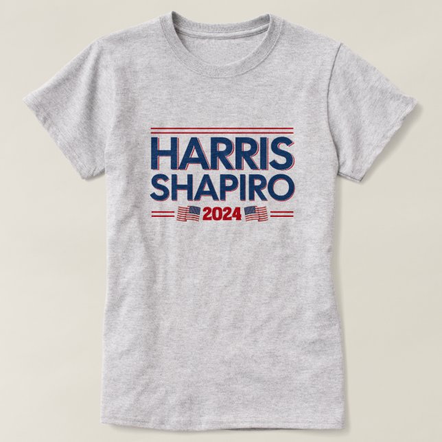 Kamala Harris Josh Shapiro 2024 T-Shirt (Design vorne)
