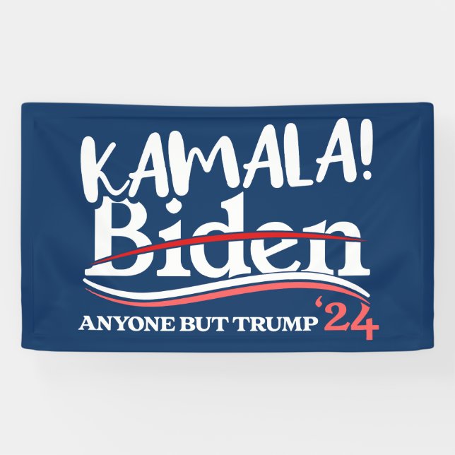 Kamala Harris, Kamala 2024 für Frauen, Anti-Trump Banner (Horizontal)