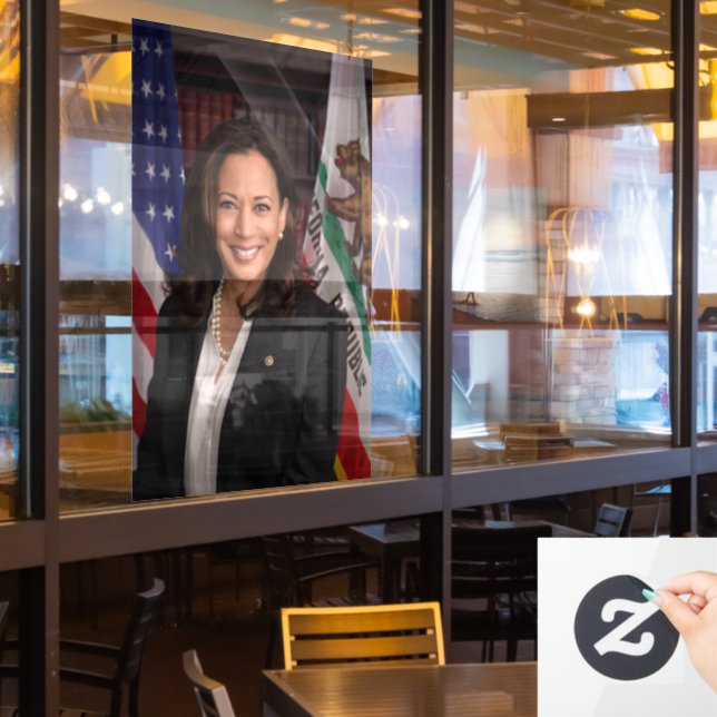 Kamala Harris Kandidat für das Amt des Präsidenten Fensteraufkleber (Restaurantfenster)