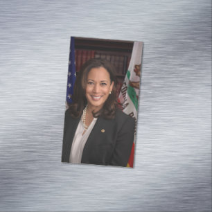 Kamala Harris Kandidat für das Amt des Präsidenten Magnetische Visitenkarte