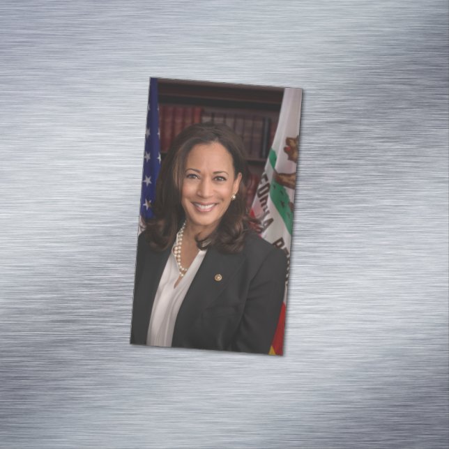 Kamala Harris Kandidat für das Amt des Präsidenten Magnetische Visitenkarte (Beispiel)