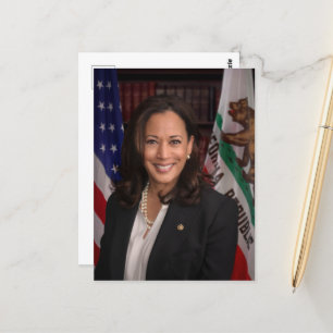 Kamala Harris Kandidat für das Amt des Präsidenten Postkarte