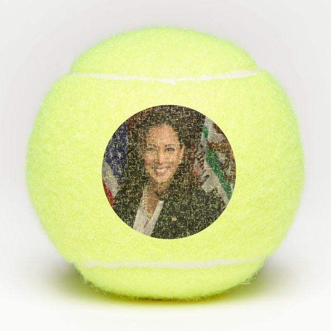 Kamala Harris Kandidat für das Amt des Präsidenten Tennisbälle (Vorderseite)