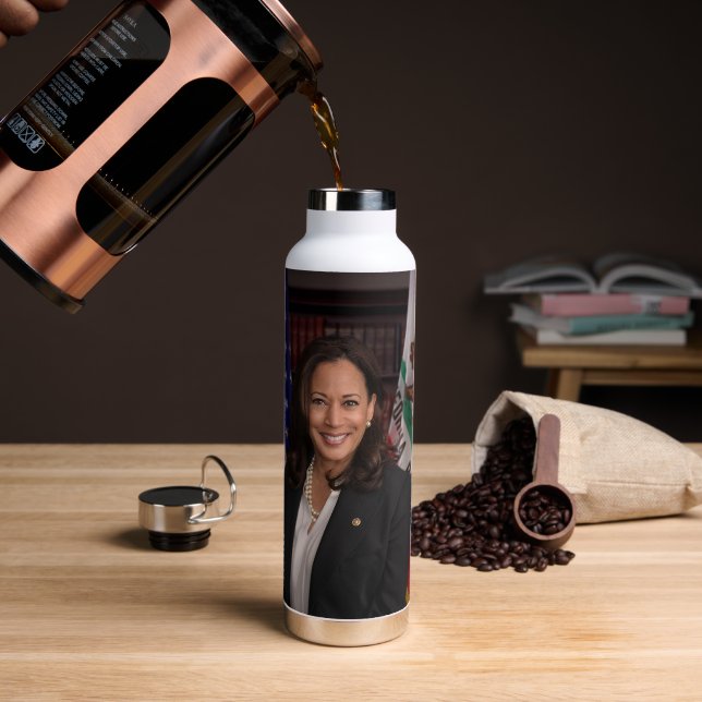 Kamala Harris Kandidat für das Amt des Präsidenten Trinkflasche (Kaffee)