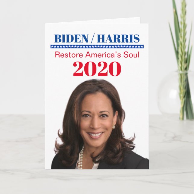 Kamala Harris Karte (Vorderseite)