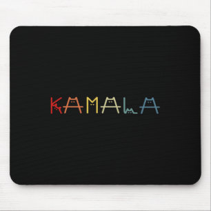 Kamala Harris Katze Vintage-Buchstaben Positiv Lus Mousepad