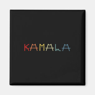Kamala Harris Katze Vintage-Lettering Positiv Lust Magnet