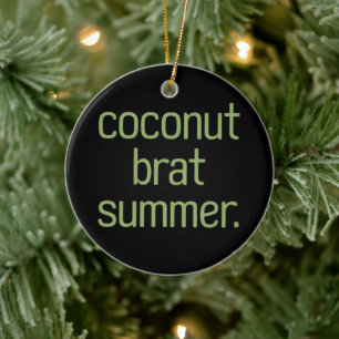 Kamala Harris Kokosnuss-Gör Sommer 2024  Keramik Ornament