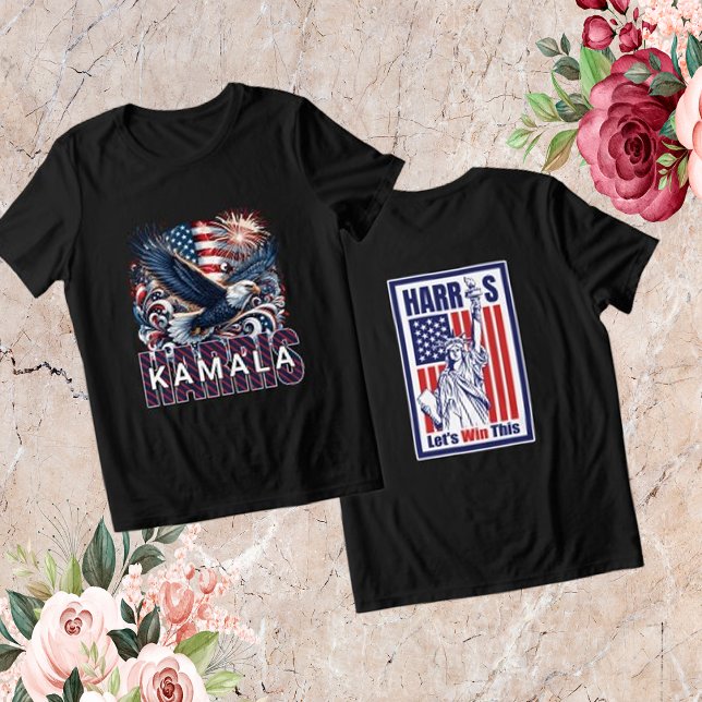 Kamala Harris : Lasst uns das gewinnen Tri-Blend Shirt (Von Creator hochgeladen)