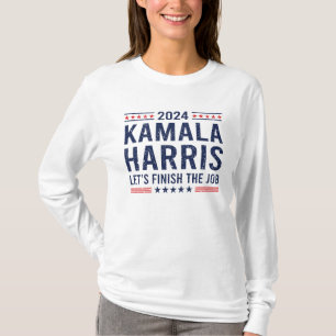 Kamala Harris lasst uns die Aufgabe beenden Kamala T-Shirt