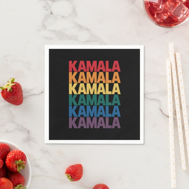 Kamala Harris LGBTQ Gay Pride Lesbian Fun Gift Serviette (Beispiel)
