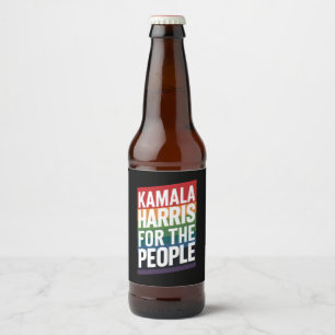 Kamala Harris LGBTQ Gay Pride Lesbian Funny Gift Bierflaschenetikett