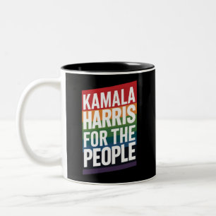 Kamala Harris LGBTQ Gay Pride Lesbian Funny Gift Zweifarbige Tasse