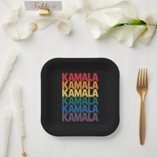 Kamala Harris LGBTQ Schwulen Stolz Lesbisch Lustig Pappteller