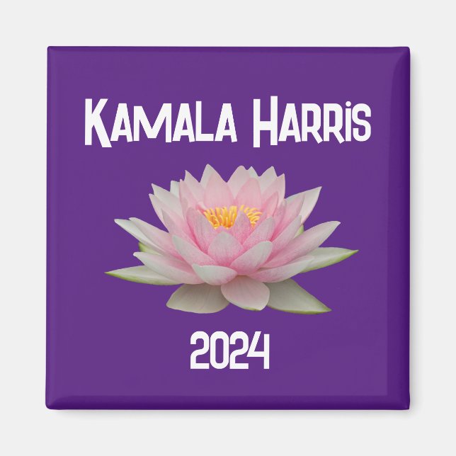 Kamala Harris Lotus 2024 Magnet (Vorne)