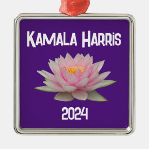 Kamala Harris Lotus 2024 Ornament Aus Metall