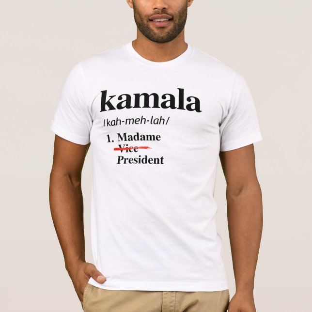 Kamala Harris Madame Vizepräsident T-Shirt (Vorderseite)
