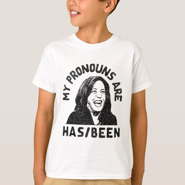 Kamala Harris meine Pronos sind Präsident T-Shirt (Vorderseite)
