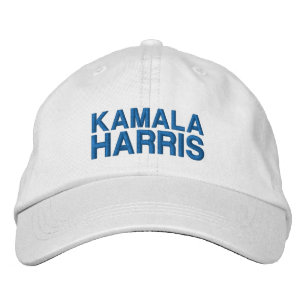 Kamala Harris moderne blaue Typografie individuell Bestickte Baseballkappe
