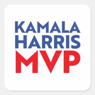 Kamala Harris MVP 2024 Quadratischer Aufkleber