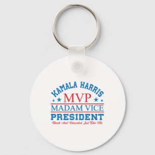 Kamala Harris Mvp Vizepräsidentin Black and E Schlüsselanhänger