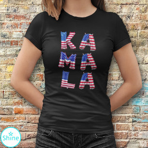 Kamala Harris Niedlich American Flag Balloon Alpha T-Shirt