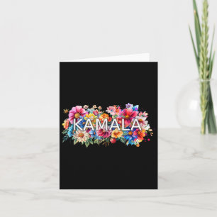 Kamala Harris Niedlich Floral Weibliche Blume Elec Karte