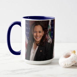 Kamala Harris Offiziell Portrait Kaffee Tasse
