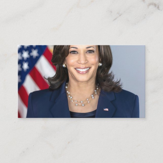 Kamala Harris Offiziell Portrait Visitenkarte (Vorderseite)
