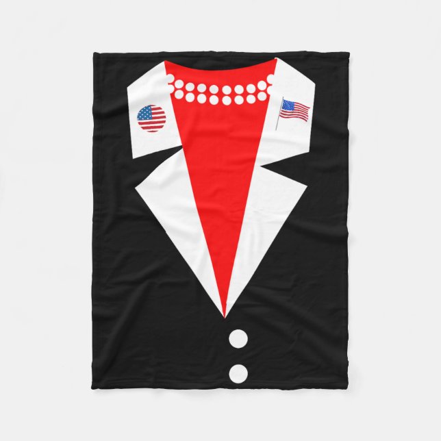 Kamala Harris Pantsuit Costume Party Präsidium Fleecedecke (Vorderseite)