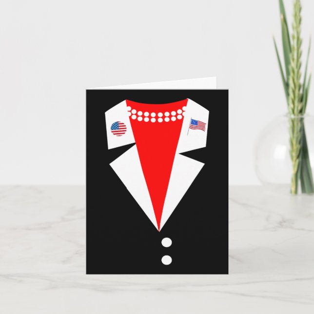 Kamala Harris Pantsuit Costume Party Präsidium Karte (Vorderseite)