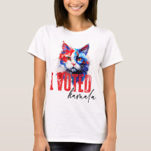 Kamala Harris Patriotic Cat T - Shirt