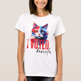 Kamala Harris Patriotic Cat T - Shirt