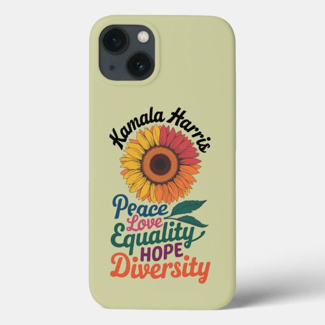 Kamala Harris Peace Liebe Equality Hope Diversity Case-Mate iPhone Hülle (Rückseite)