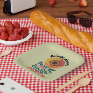 Kamala Harris Peace Liebe Equality Hope Diversity Pappteller