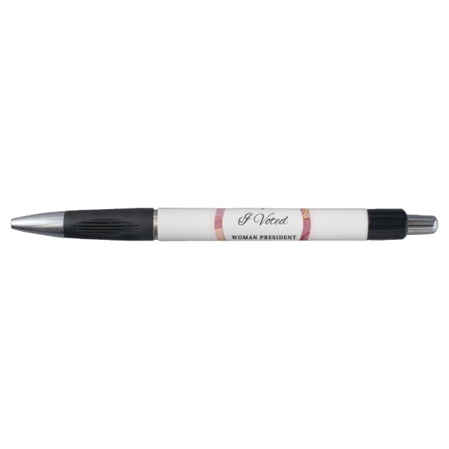 Kamala Harris Pen. Rosa Circle Logo. Kugelschreiber (Vorderseite)
