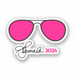 Kamala Harris Pink Aviators Aufkleber